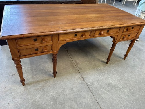 Grand bureau vintage pieds - vintage, 8