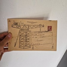 MECCANO 1913 rare  enveloppe  de réponse décorée