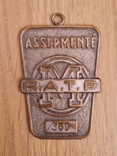 Plaque Assermenté RATP