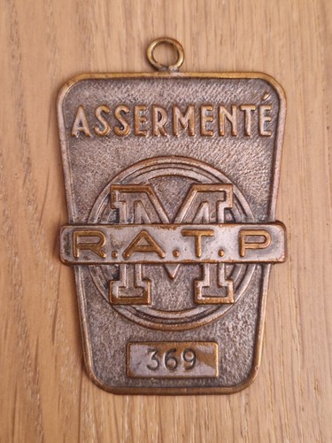 Plaque assermenté ratp - plaque,