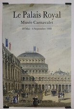 Le palais royal musée Carnavalet 1988 Affiche Originale Exposition