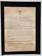 RENAUD Legentil FAIRE PART Castaing MOCHET Begouen Demeaux ROTHIACOB Helot 1897