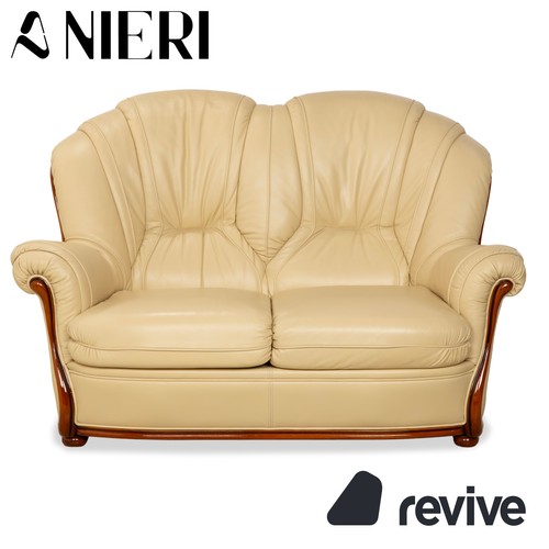 Nieri cuir bois - canapé, deux
