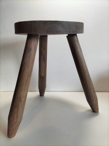Petit tabouret bois style - tabouret,