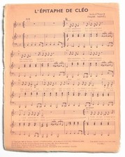 Partition vintage sheet music