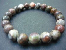 Bracelet de perles Jaspe fleur en pierre naturelle, Sur mesure