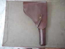 ETUI CUIR PISTOLET ALL POUR LUGER D ARTILLERIE DATEE 1918