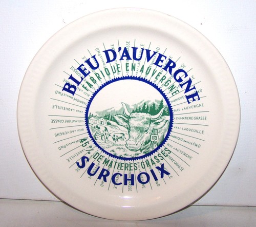 Assiette publicitaire bleu - @,