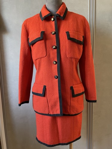 Chanel tailleur corail - corail, en