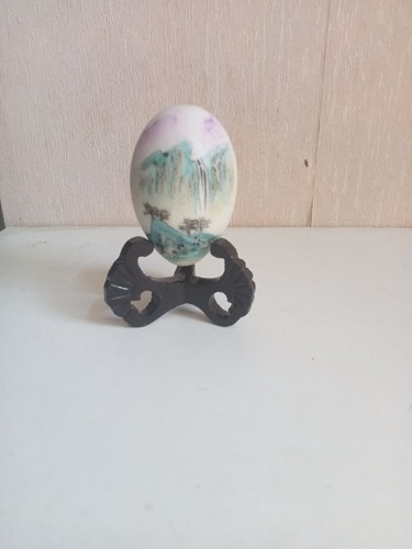 Oeuf ancien chinois - ancien, peint