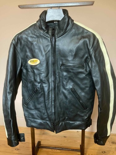 Blouson moto cuir - noir., marque