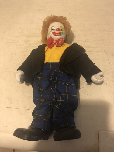 Poupée clown porcelaine - poupée, en