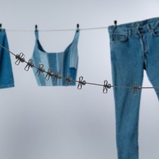 2 Pcs Etente A Linge Interieur