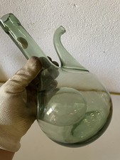 Carafe Ancienne Verre Soufflé à Vin Carafons Verrerie XIXeme Service