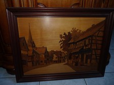 Superbe TABLEAU MARQUETERIE