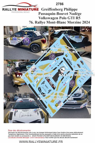 Decals ref 2786 - 1/43, vw