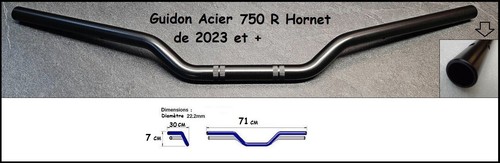 Guidon acier type origine - guidon,