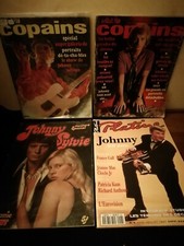 lot de revues diverses avec "Johnny Hallyday en couverture (2 revues belges) 