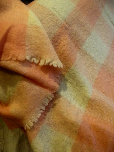 Vintage couverture plaid - couverture,