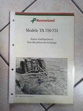 Manuel Et Catalogue Piece Kverneland Taarup Ta750 751