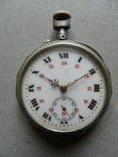 MONTRE GOUSSET EN ARGENT ET VERMEIL à réviser