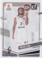 Panini 2023-24 Donruss Euroleague Basketball Numéro 55 Paris Lee 209/249