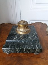 Encrier Empire bronze doré et