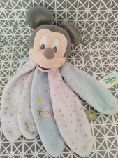 Doudou Mickey pétales bleu