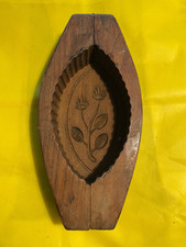 MOULE A BEURRE EN BOIS ANCIEN SCULPTURE FLEUR Deco CAMPAGNE FERME CHALET