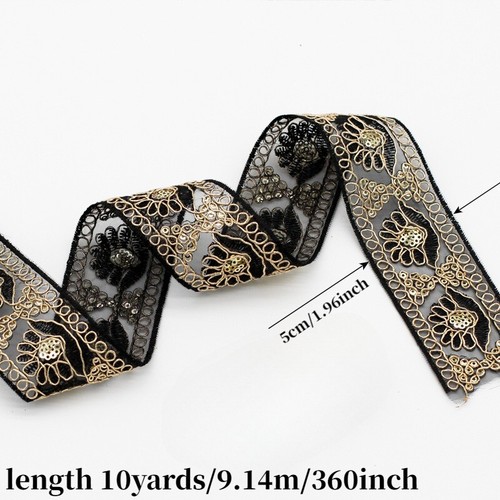 5cm sequin brodé bordure - 5cm,