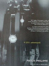 PUBLICITE PATEK PHILIPPE