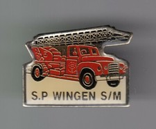 RARE PINS PIN'S .. POMPIER FIRE CAMION TRUCK ECHELLE T46 CITROEN WINGEN 67 ~ES