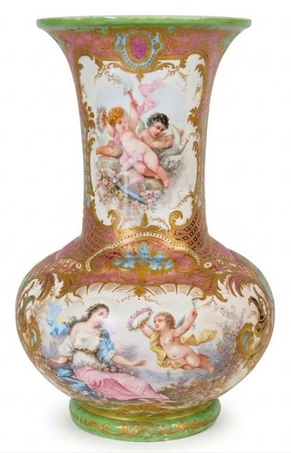 Manner sevres hand painted - sevres,