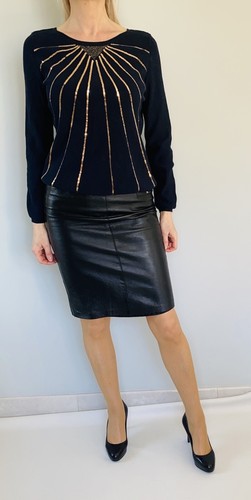 Pull sequins dorés - pull, à