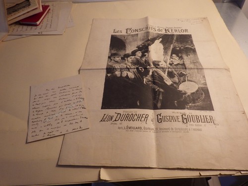 1892 leon durocher lettre - durocher, (lettre