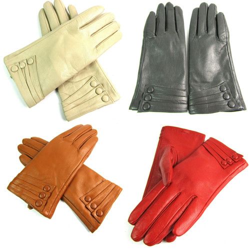 Gants cuir réel pour - cuir,