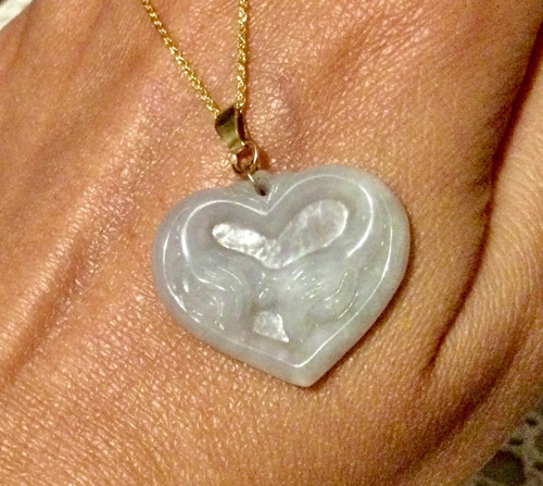 Bélière carats jade - or, 18