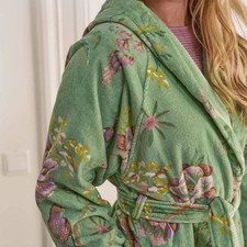 Peignoir éponge femme PIP STUDIO Secret Garden vert