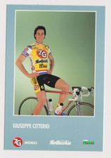 CYCLISME carte cycliste GIUSEPPE CITTERIO équipe ZG MOBILI SELLE ITALIA 1992