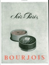 Publicité ancienne parfum Soir de Paris Bourgeois 1940 issue de magazine