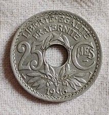 FRANCE - Rare monnaie de 20 centimes Lindauer de 1916 souligné / Petit tirage