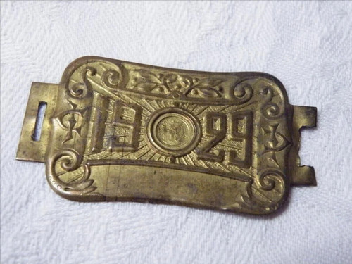 Plaque fiscale taxe 1929 - fiscale,