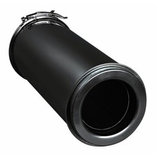 Conduit de finition - double paroi isolé Duoten - laqué noir - 150/200 TEN