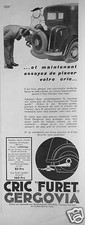 PUBLICITÉ DE PRESSE 1933 CRIC