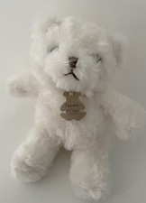 5706?21cm Doudou Peluche Histoire D’ours Calins Ivoire Blanc