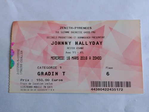 Billet concert johnny hallyday - concert,