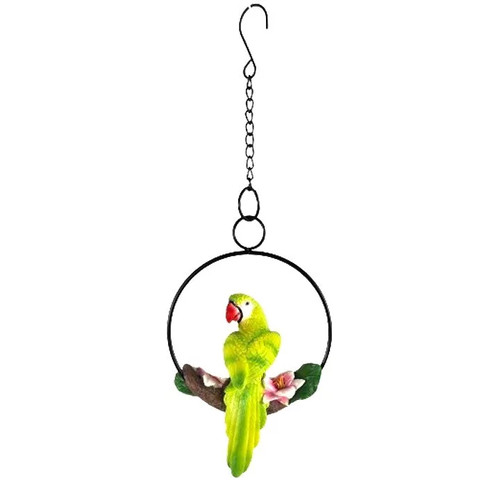 Statue perroquet vert - ,