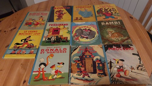 Rare lot 11 livres - 11, walt