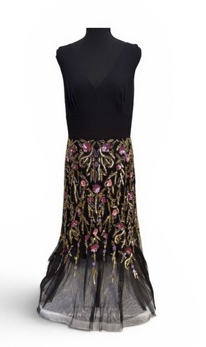 Adrianna papell black multi - papell,