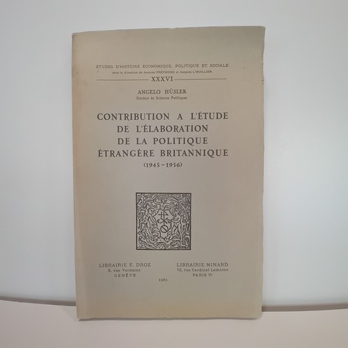 Hüsler etude de - a., « etude